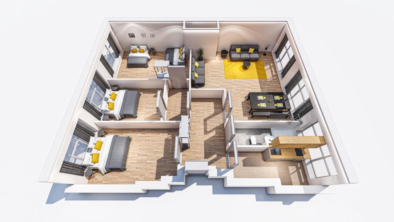 Central +3Br +Big Living Room Next To U-Station Berlin Bagian luar foto